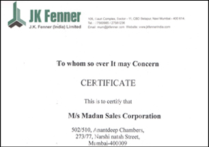 Dealership Certificates